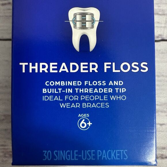 5 PACK Crest Braces Care Floss Threader 30 Single Use Packets New - Picture 3 of 5
